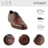 ZAPATO DE VESTIR CAFÉ PARA HOMBRE DE PIEL SINTETICA LOB FOOTWEAR 57704537