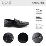 ZAPATO DE VESTIR NEGRO PARA HOMBRE DE PIEL SINTETICA LOB FOOTWEAR 57804501