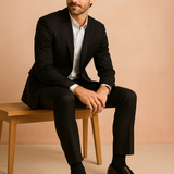 ZAPATO DE VESTIR NEGRO PARA HOMBRE DE PIEL SINTETICA LOB FOOTWEAR 57804506