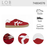 TENIS ROJO PARA MUJER DE SUEDE LOB FOOTWEAR 74804576