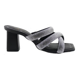 Sandalia Tacón Para Mujer Lob Footwear Tira Pronta Negro 86804763