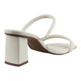 Sandalia Tacón Para Mujer Lob Footwear Pelica Blanco 86804765