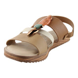 Sandalia Piso Para Mujer Lob Footwear Napa Floather Café 86804725