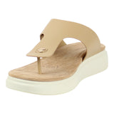 Sandalia Piso Para Mujer Lob Footwear Pu Beige 56204457