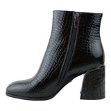 botin para mujer lob footwear patent croc negro 59404519