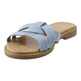 Sandalia Piso Para Mujer Lob Footwear Denim Azul 91804014