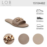 Sandalia Piso Para Mujer Lob Footwear Nairobi Beige 15104482