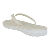 Sandalia Piso Para Mujer Lob Footwear Cabra Corte Beige 15104929