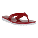 Sandalia Piso Para Mujer Lob Footwear Charol Rojo 15104930