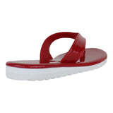 Sandalia Piso Para Mujer Lob Footwear Charol Rojo 15104930