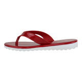 Sandalia Piso Para Mujer Lob Footwear Charol Rojo 15104930