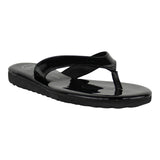 Sandalia Piso Para Mujer Lob Footwear Charol Negro 15104931