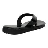 Sandalia Piso Para Mujer Lob Footwear Charol Negro 15104931