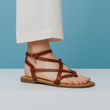 SANDALIA PISO PARA MUJER LOB FOOTWEAR  CAFE 15105708