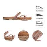 SANDALIA PISO PARA MUJER LOB FOOTWEAR ORO ROSADO 15105721