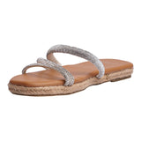 SANDALIA PISO PARA MUJER LOB FOOTWEAR PLATA 15105722