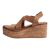 SANDALIA CUÑA PARA MUJER LOB FOOTWEAR TAN 15106027