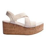 SANDALIA CUÑA PARA MUJER LOB FOOTWEAR BEIGE 15106028