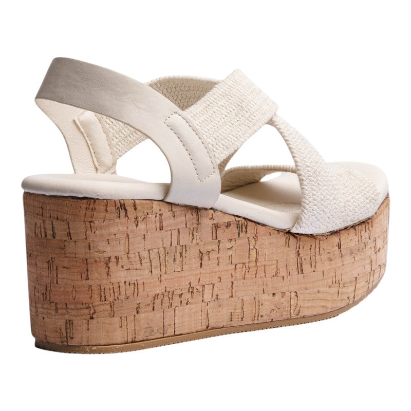SANDALIA CUÑA PARA MUJER LOB FOOTWEAR BEIGE 15106028