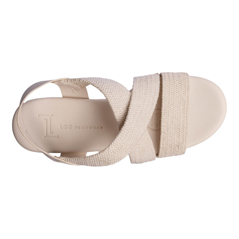 SANDALIA CUÑA PARA MUJER LOB FOOTWEAR BEIGE 15106028