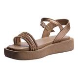 SANDALIA CUÑA PARA MUJER LOB FOOTWEAR ORO ROSA 15106060