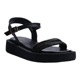 SANDALIA CUÑA PARA MUJER LOB FOOTWEAR NEGRO 15106061
