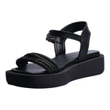 SANDALIA CUÑA PARA MUJER LOB FOOTWEAR NEGRO 15106061