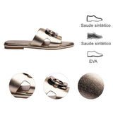 SANDALIA PISO PARA MUJER LOB FOOTWEAR ORO INGLES 15106075