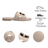 SANDALIA PISO PARA MUJER LOB FOOTWEAR MANTEQUILLA 15106076