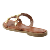 Sandalia Piso Para Mujer Lob Footwear Pu Café 92804103