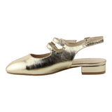 Flat Para Mujer Lob Footwear Pu Oro 92004980