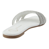 Sandalia Piso Para Mujer Lob Footwear Textil Blanco 52204010