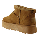 botin para mujer lob footwear pu suede cafe 92804965