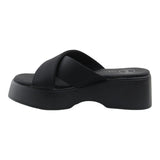 Sandalia Cuña Para Mujer Lob Footwear Lickra Negro 90604110