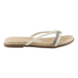 Sandalia Piso Para Mujer Lob Footwear Pele Strech Blanco 86804742