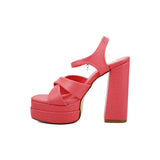 SANDALIA TACÓN PARA MUJER LOB FOOTWEAR ROSA 45503434