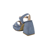 SANDALIA TACÓN PARA MUJER LOB FOOTWEAR AZUL 48703432