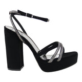 Sandalia Tacón Para Mujer Lob Footwear Buck Negro 04504445