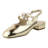 Flat Para Mujer Lob Footwear Pu Oro 92004980