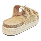 sandalia piso para mujer lob footwear rafia beige 51705052