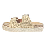 sandalia piso para mujer lob footwear rafia beige 51705052