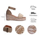 sandalia cuna para mujer lob footwear rafia beige 51705461