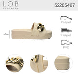sandalia cuna para mujer lob footwear pu beige 52205467