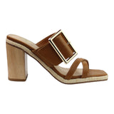 Sandalia Tacón Para Mujer Lob Footwear Pu Café 92404092