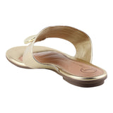 Sandalia Piso Para Mujer Lob Footwear Metalizado Premium Oro 86804722