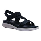 sandalia cuna para mujer lob footwear textil negro 56205000