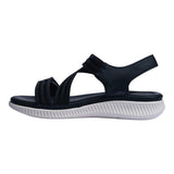 sandalia cuna para mujer lob footwear textil negro 56205000