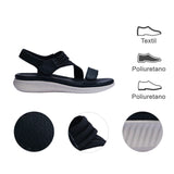 sandalia cuna para mujer lob footwear textil negro 56205000