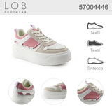 Tenis Para Mujer Lob Footwear Pu Blanco 57004446