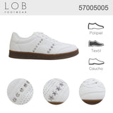 tenis para mujer lob footwear pu blanco 57005005